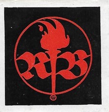 Original Druck Exlibris: RB