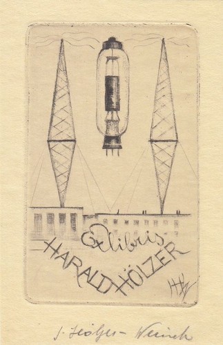 Exlibris bookplate radierung - exlibris,