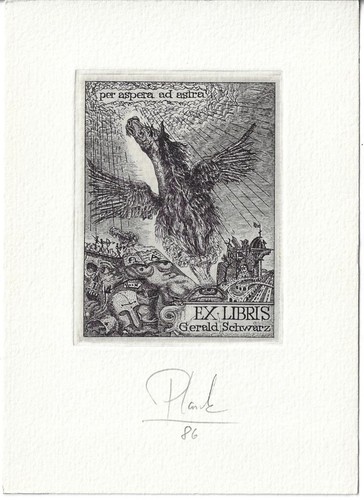 Heinz plank exlibris für - plank:,