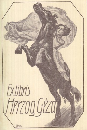 Exlibris bookplate klischee - bookplate,