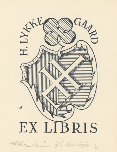 Christian blaesbjerg exlibris - blaesbjerg,