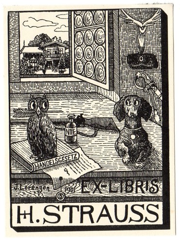 Johannes lorenzen exlibris - johannes,