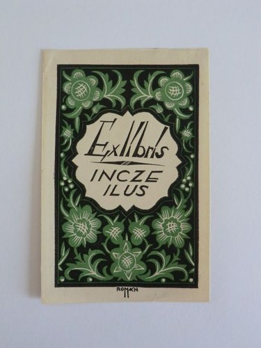 Exlibris incze ilus - incze,