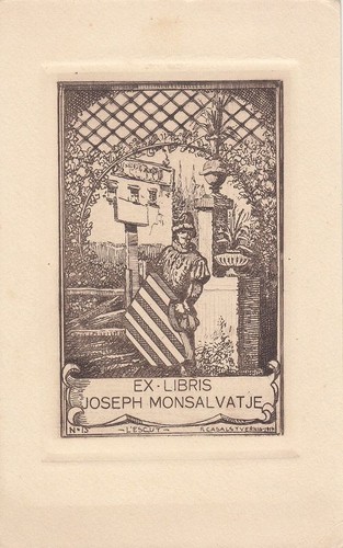 Exlibris bookplate radierung - bookplate,