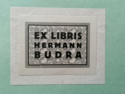Exlibris hermann budra - exlibris,