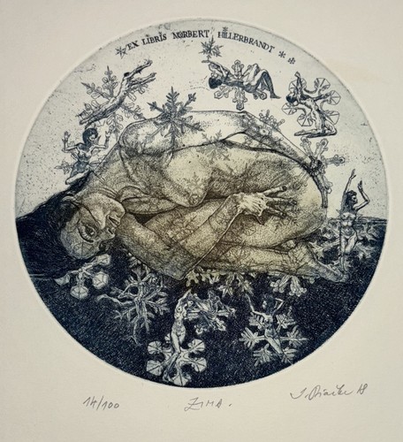 Igor piacka exlibris zima - igor, "zima"