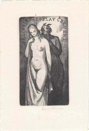 Exlibris bookplate radierung - exlibris,