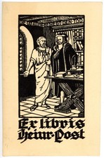 Exlibris Sprichwort Gelehrte