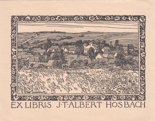 Exlibris bookplate klischee - exlibris,