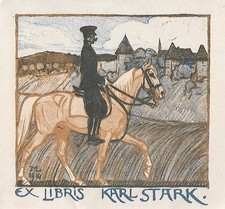 Original Druck Exlibris: Karl