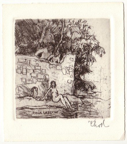 Rudolf koch exlibris für p - rudolf,