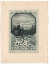 HANS VOLKERT: Exlibris für F
