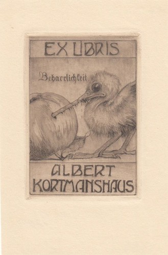 Exlibris bookplate radierung - exlibris,