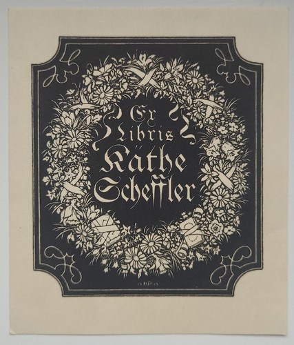 Exlibris für käthe scheffler - käthe,