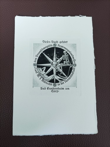 Exlibris prof woyty - exlibris,, prof.