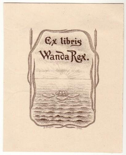 Gustav fröhde exlibris für - gustav,