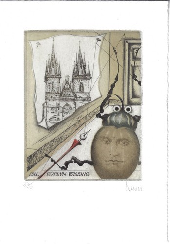 Josef werner exlibris - josef, evelyn