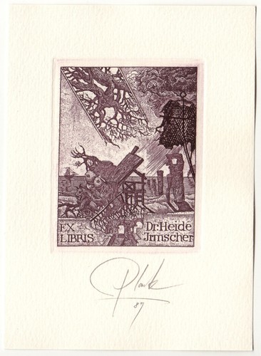 Heinz plank exlibris - heinz, für