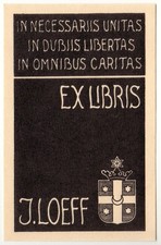 JAN LOEFF: Eigen-Exlibris