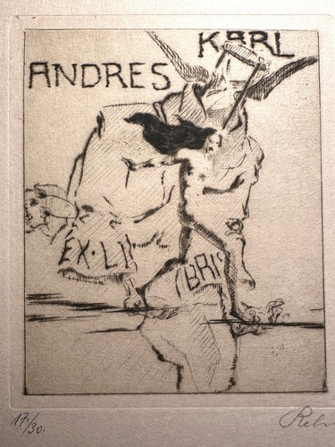 Exlibris bookplate walter - exlibris,