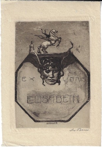 Leo bauer exlibris für - leo, bauer: