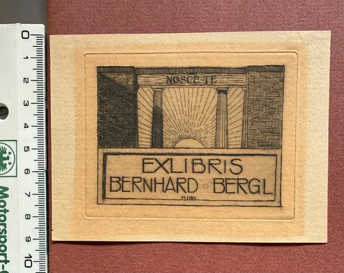 Libris für bernhard bergl - ex,