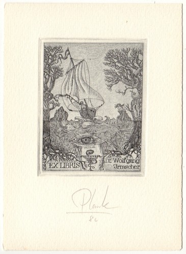 Heinz plank exlibris für - heinz, plank: