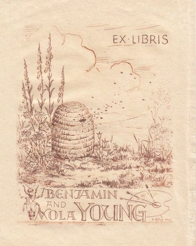 Exlibris bookplate radierung - exlibris,