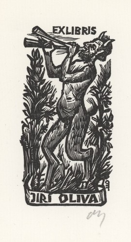 Exlibris jirí oliva herbert - exlibris,