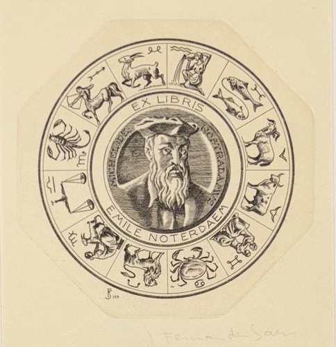Fernandez saez exlibris for - fernandez,