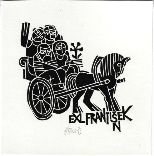 Miroslav houra exlibris für - miroslav,