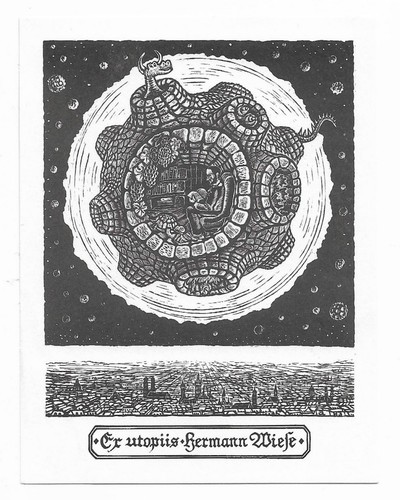 Helmut arndt exlibris utopiis - exlibris,