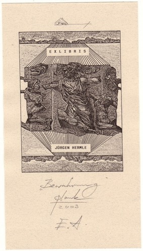 Heinz plank exlibris für - heinz, plank: