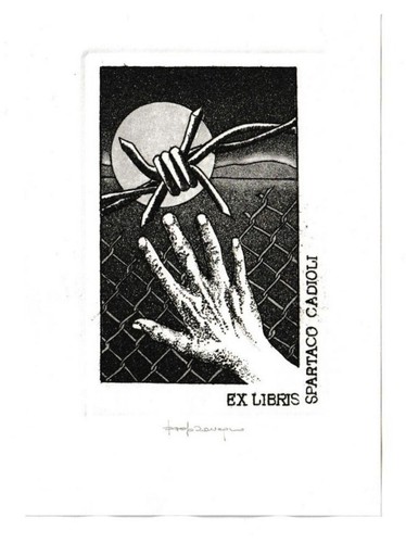 Paolo rovegno exlibris für - paolo, rovegno: