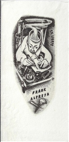 Frank alpresa eigen exlibris - frank, eigen-exlibris