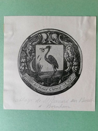 Exlibris ontrent den houer - den,