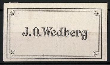 Exlibris wedberg - j., o.