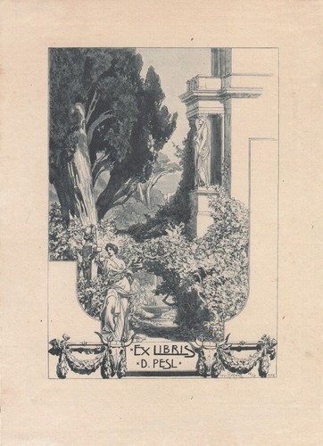 Exlibris bookplate - exlibris,
