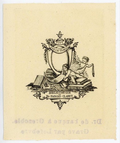 Exlibris bibliotheque elie - de,