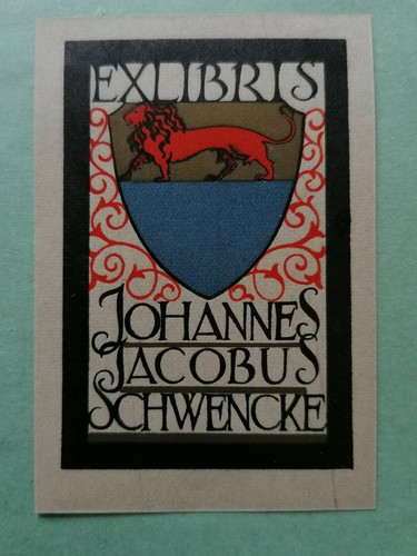 Exlibris johannes jacobus - exlibris,