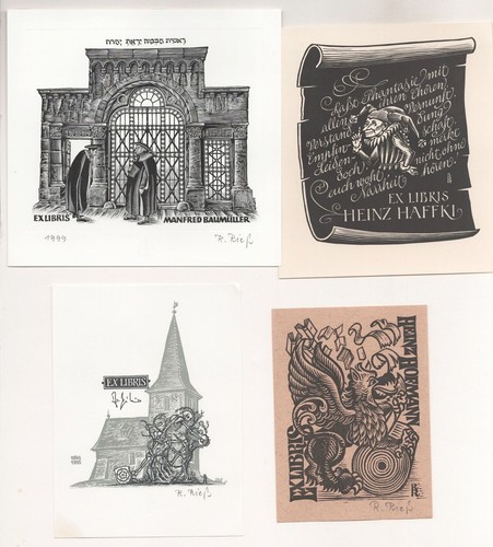 Exlibris rudolf riess - rudolf,