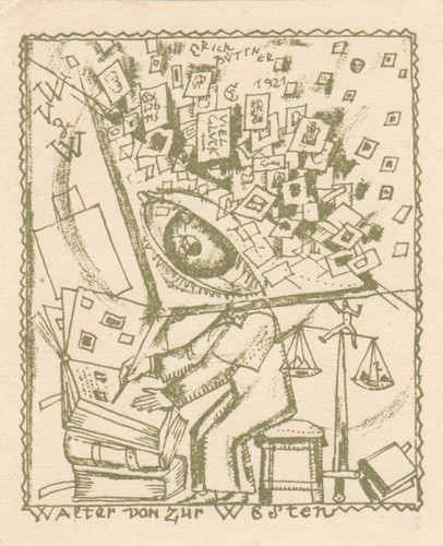 Exlibris bookplate - exlibris,