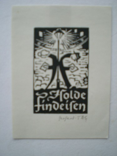 Exlibris holzschnitt von - exlibris,,